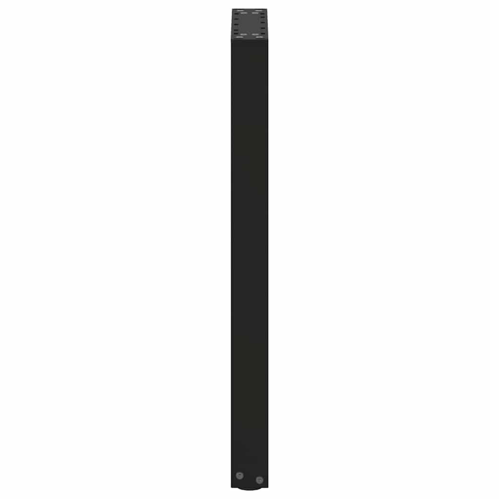 vidaXL Πόδια Κονσόλας σε Σχήμα U 2 τεμ. Μαύρο 38x(72-73) εκ. Ατσάλι
