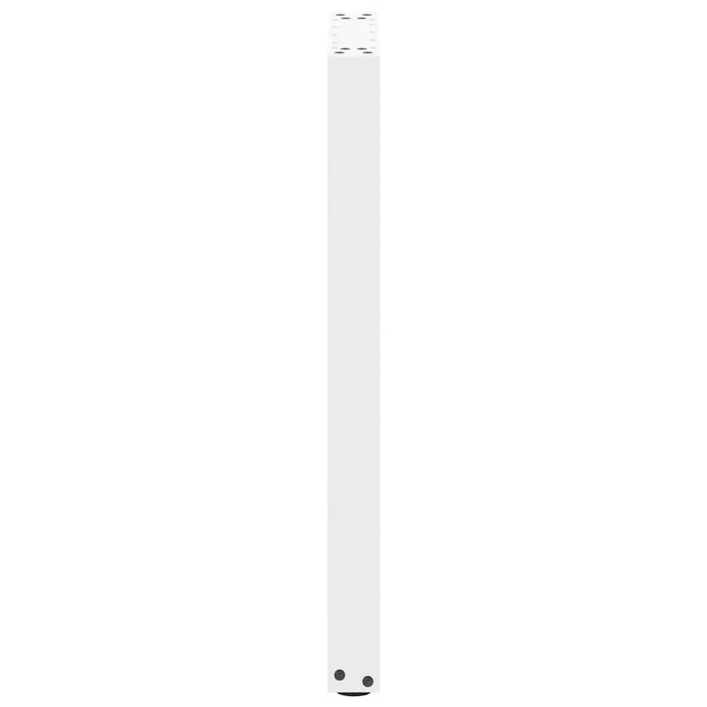 vidaXL Πόδια Κονσόλας σε Σχήμα U 2 τεμ. Λευκά 38x(72-73) εκ. Ατσάλι