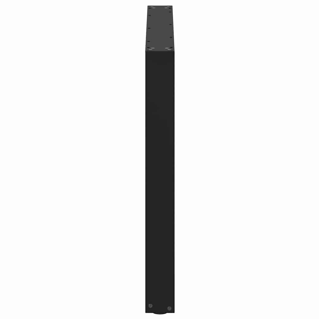 vidaXL Πόδια Τραπεζαρίας σε Σχήμα U 2 τεμ. Μαύρο 100x(72-73) εκ. Ατσάλι