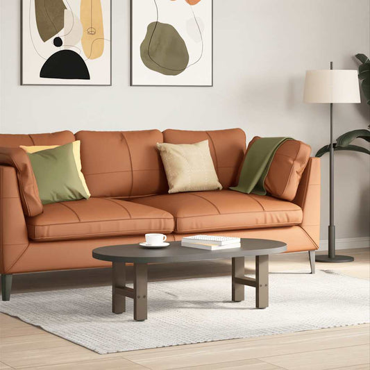 vidaXL Πόδια Τραπεζιού Σαλονιού 2 τεμ. από Φυσικό Ατσάλι 40x(30-31) εκ. Ατσάλι