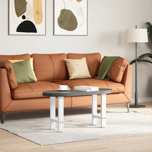 vidaXL Πόδια Τραπεζιού Σαλονιού 2 τεμ. Λευκά 38x(42-43) εκ. Ατσάλι