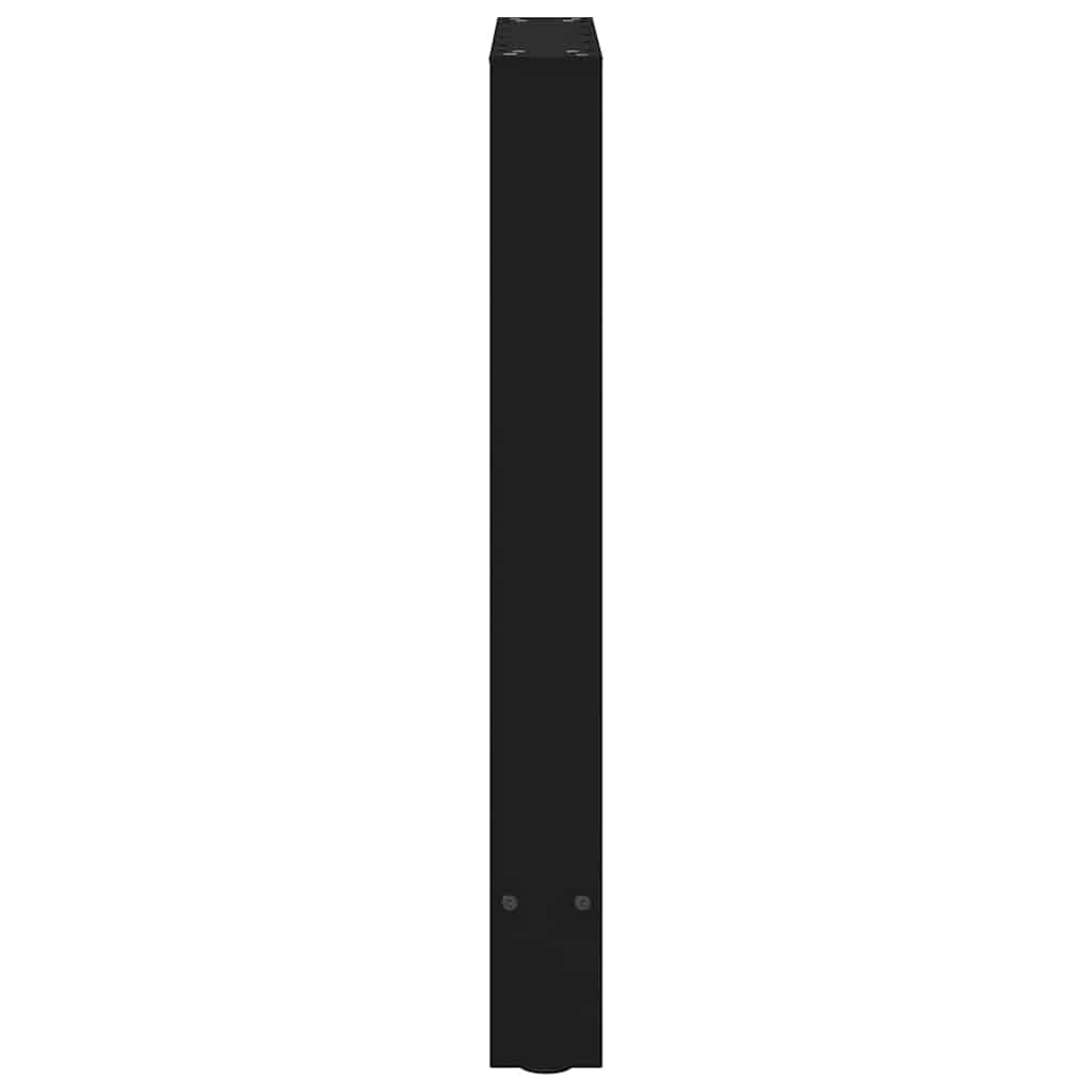 vidaXL Πόδια Τραπεζαρίας 2 τεμ. Μαύρα 50x(72-73) εκ. Ατσάλι