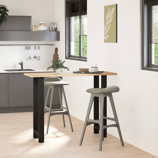 vidaXL Πόδια Τραπεζιού Μπαρ 2 τεμ. Μαύρα 40x (100-101) εκ. Ατσάλι