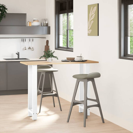 vidaXL Πόδια Τραπεζιού Μπαρ 2 τεμ. Λευκά 40x (100-101) εκ. Ατσάλι