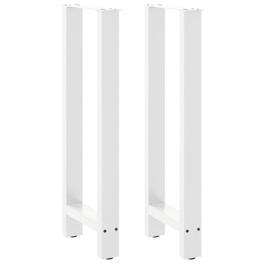 vidaXL Πόδια Τραπεζιού Μπαρ 2 τεμ. Λευκά 50x(100-101) εκ. Ατσάλι