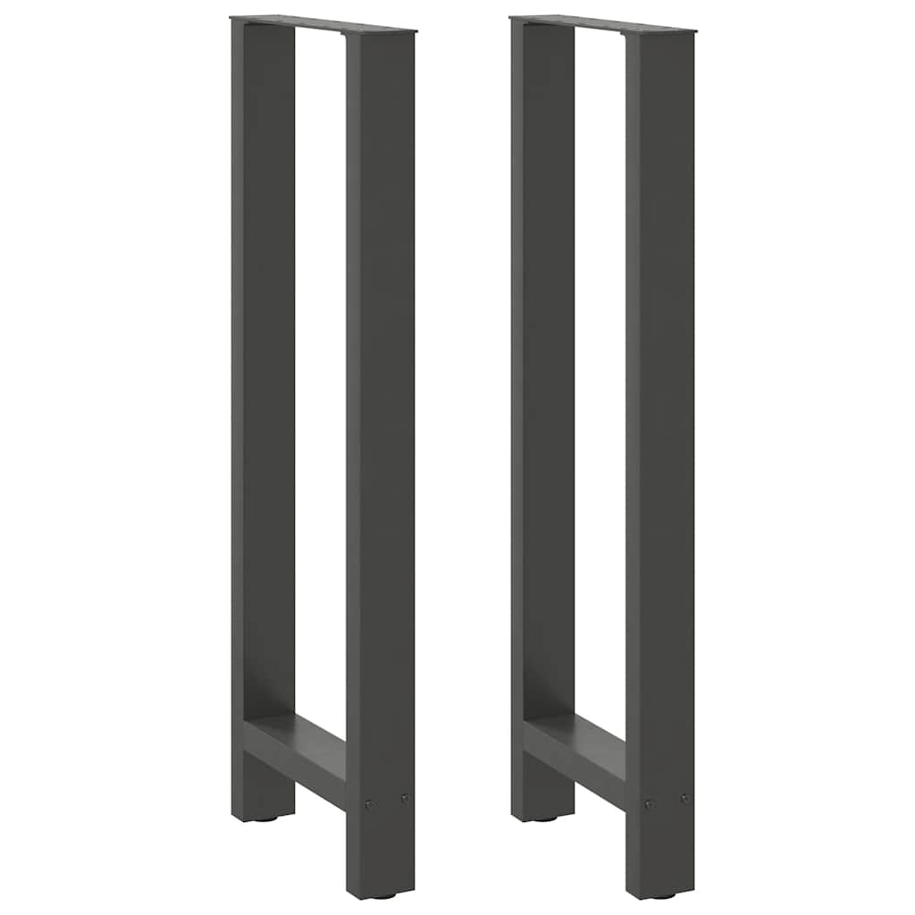 vidaXL Πόδια Τραπεζιού Μπαρ 2 τεμ. Ανθρακί 40x (110-111) εκ. Ατσάλι