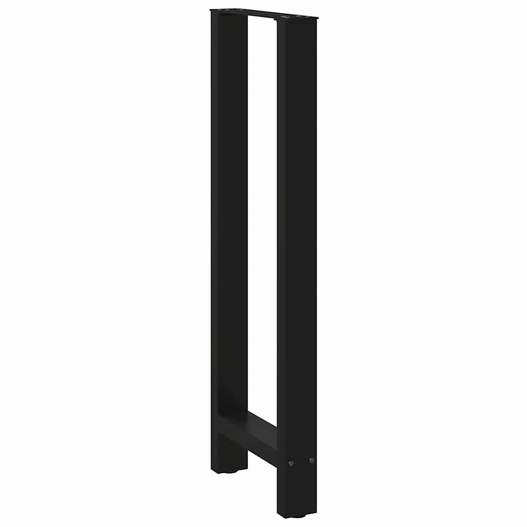 vidaXL Πόδια Τραπεζιού Μπαρ 2 τεμ. Μαύρα 50x(110-111) εκ. Ατσάλι