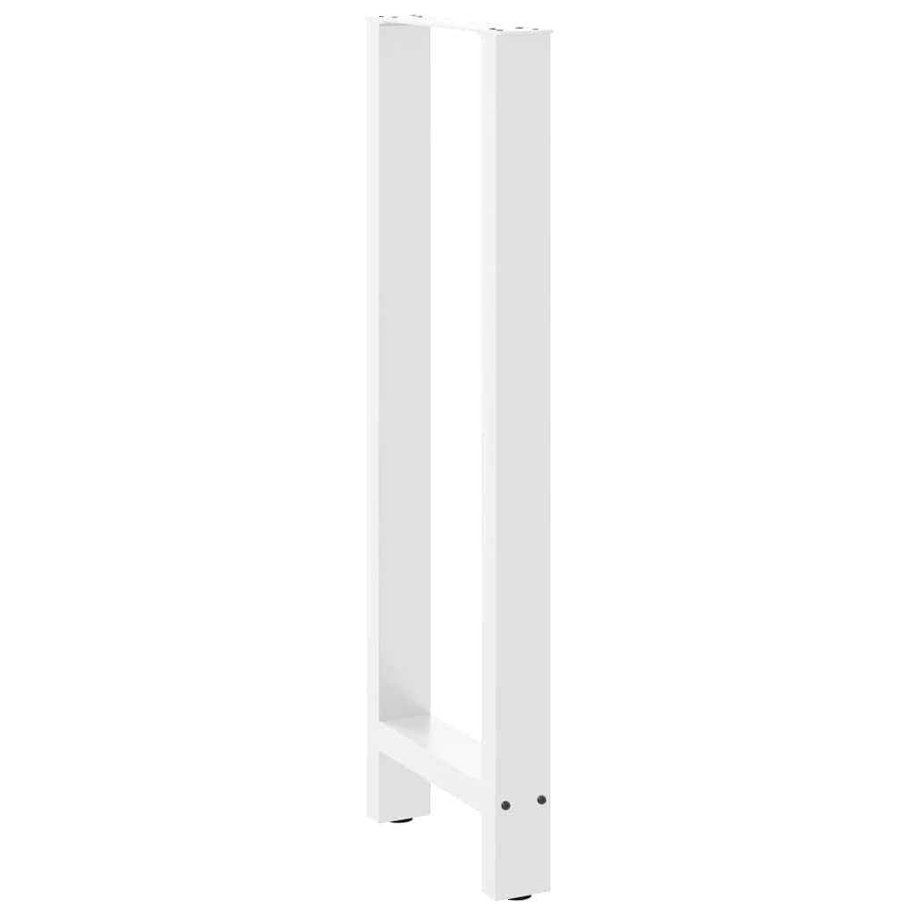 vidaXL Πόδια Τραπεζιού Μπαρ 2 τεμ. Λευκά 50x (110-111) εκ. Ατσάλι
