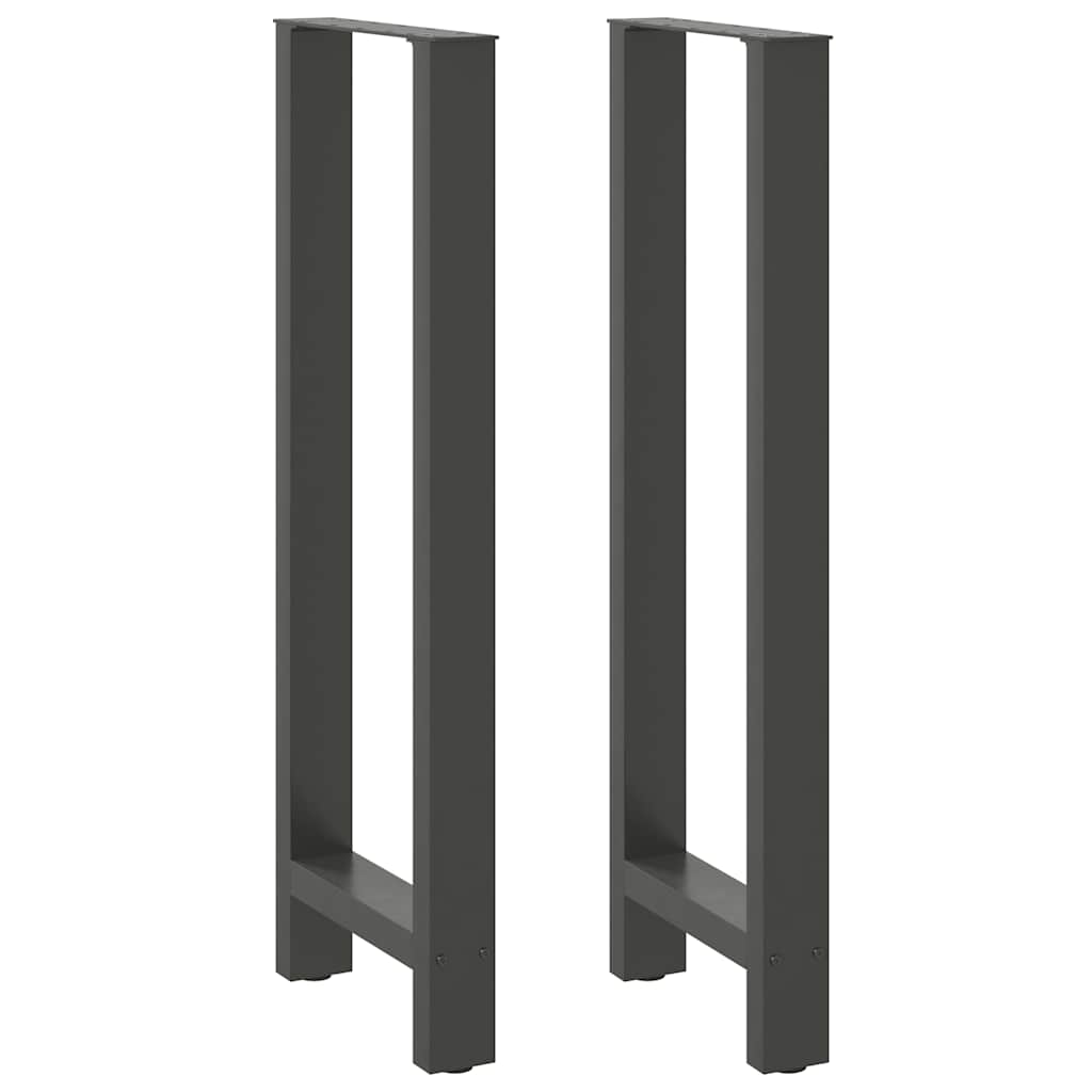 vidaXL Πόδια Τραπεζιού Μπαρ 2 τεμ. Ανθρακί 50x(110-111) εκ. Ατσάλι