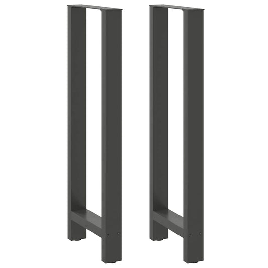 vidaXL Πόδια Τραπεζιού Μπαρ 2 τεμ. Ανθρακί 50x(110-111) εκ. Ατσάλι