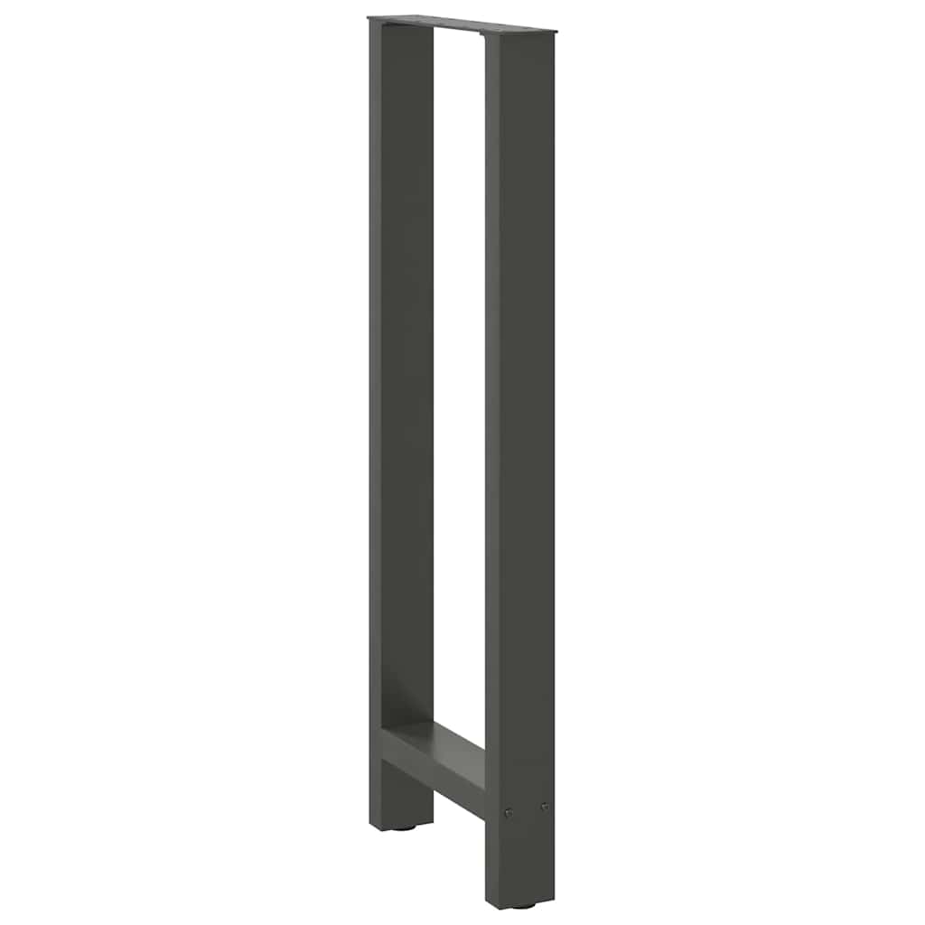 vidaXL Πόδια Τραπεζιού Μπαρ 2 τεμ. Ανθρακί 50x(110-111) εκ. Ατσάλι