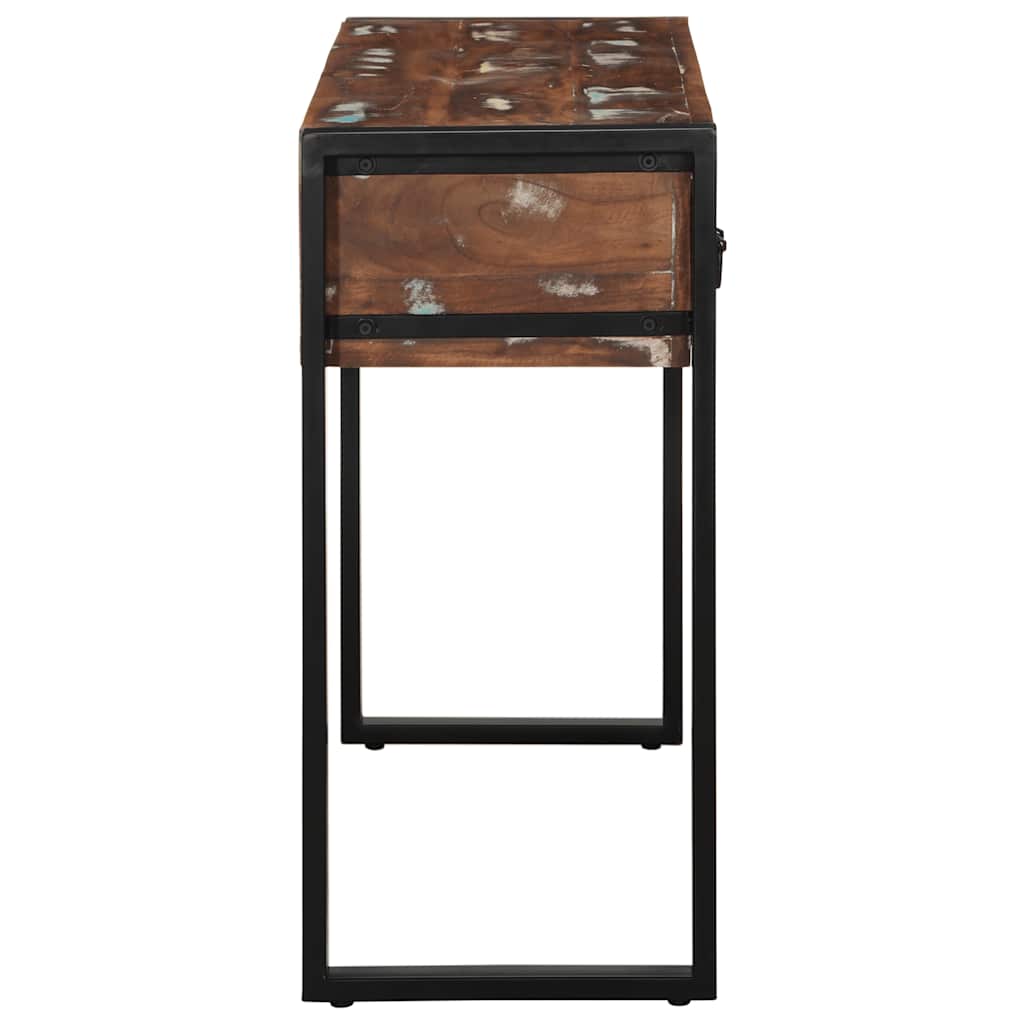 vidaXL Τραπέζι κονσόλας Πολύχρωμο 100x35x75 cm Στερεό ξύλο ανακτημένο