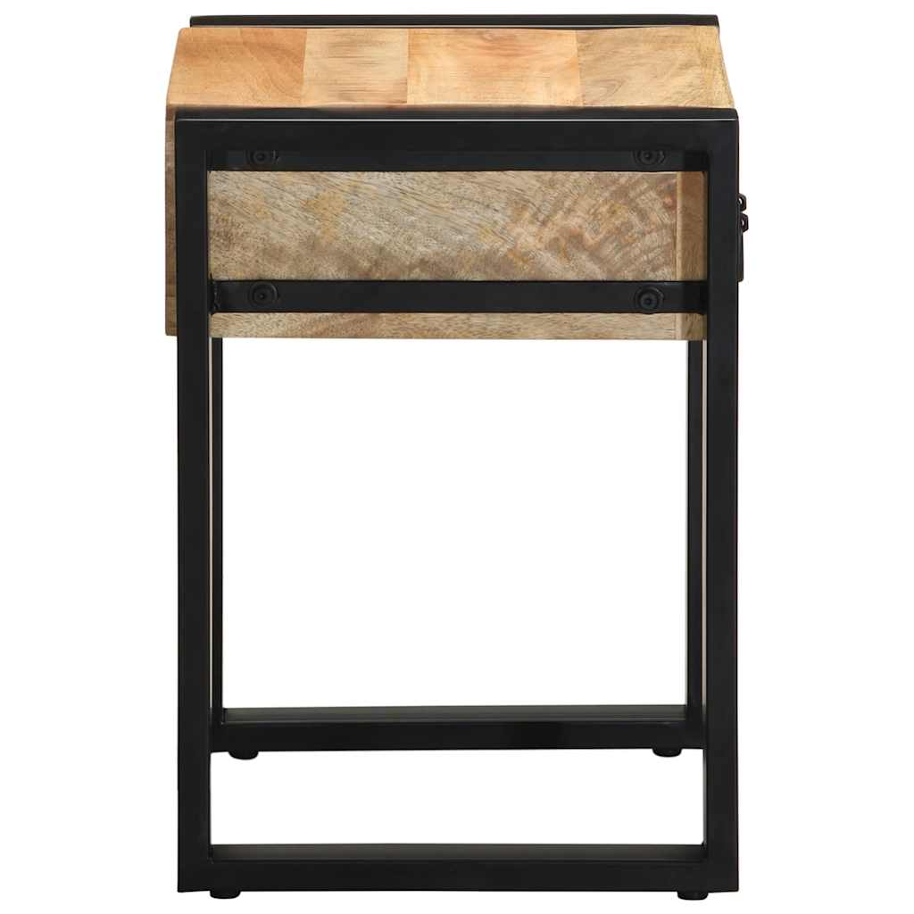 vidaXL Side Table 35x35x50 cm Στερεό ακατέργαστο ξύλο Mango
