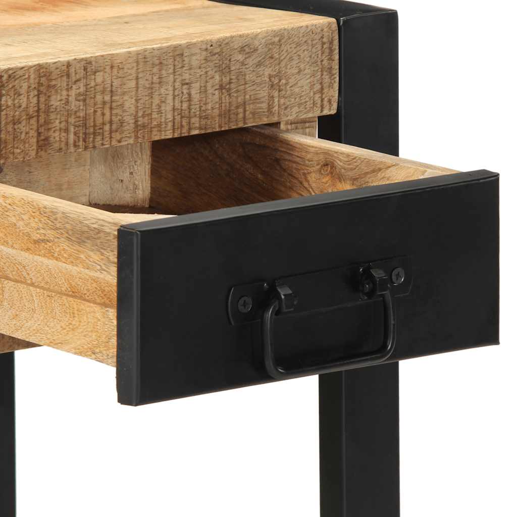 vidaXL Side Table 35x35x50 cm Στερεό ακατέργαστο ξύλο Mango