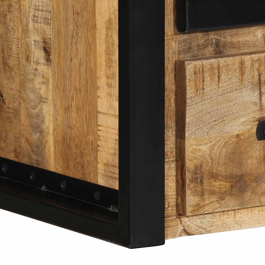 vidaXL Κομοδίνο 40x35x40 cm Στερεό ακατέργαστο ξύλο Mango