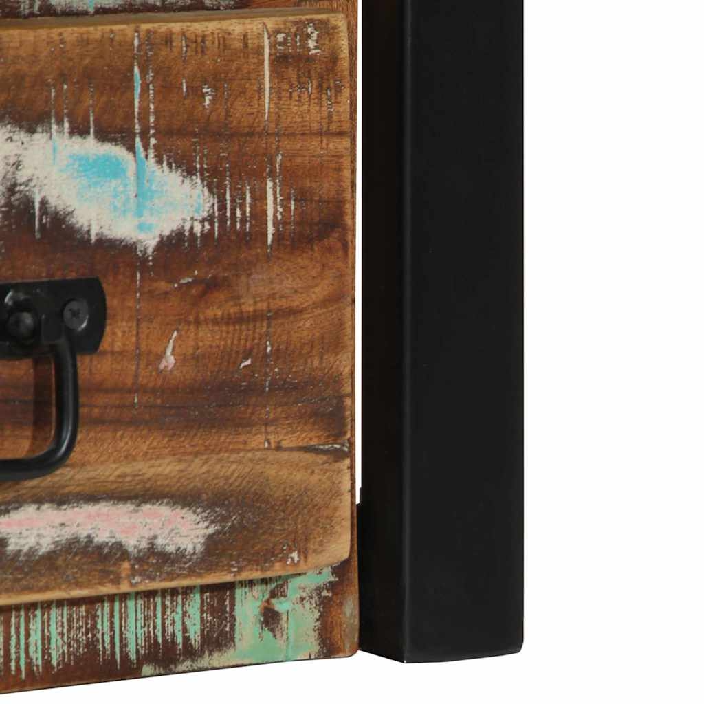 vidaXL Κομοδίνο Πολύχρωμο 40x35x40 cm Στερεό ξύλο αναγεννημένο