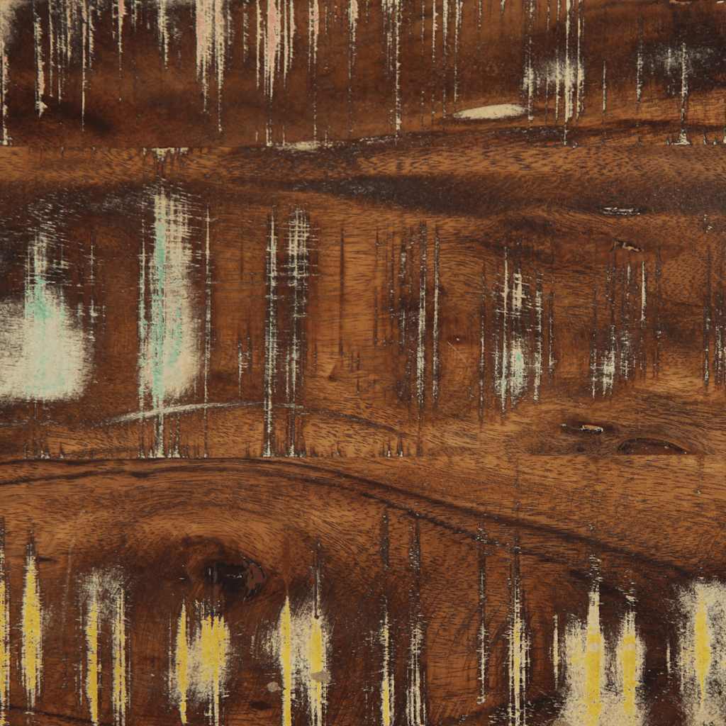 vidaXL Κομοδίνο Πολύχρωμο 40x35x40 cm Στερεό ξύλο αναγεννημένο