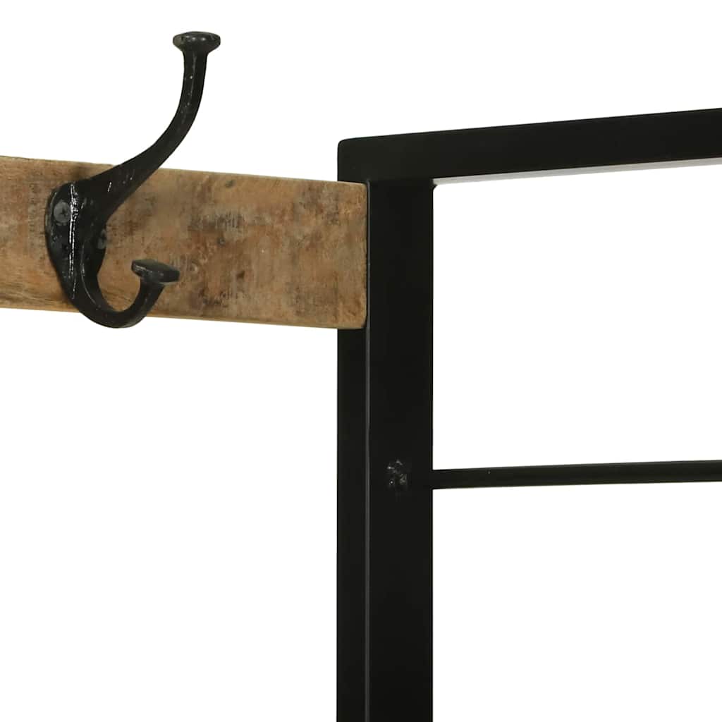 vidaXL Ράφι Ρούχων με ράφι Καφέ 110 x 40 x 179 εκ. Μασίφ ξύλο μάνγκο