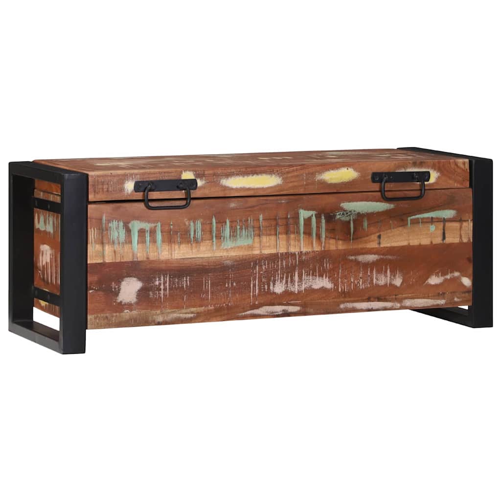 vidaXL Κουτιά Αποθήκευσης Καφέ 80 x 30 x 30 εκ Μασίφ ανακυκλωμένο ξύλο