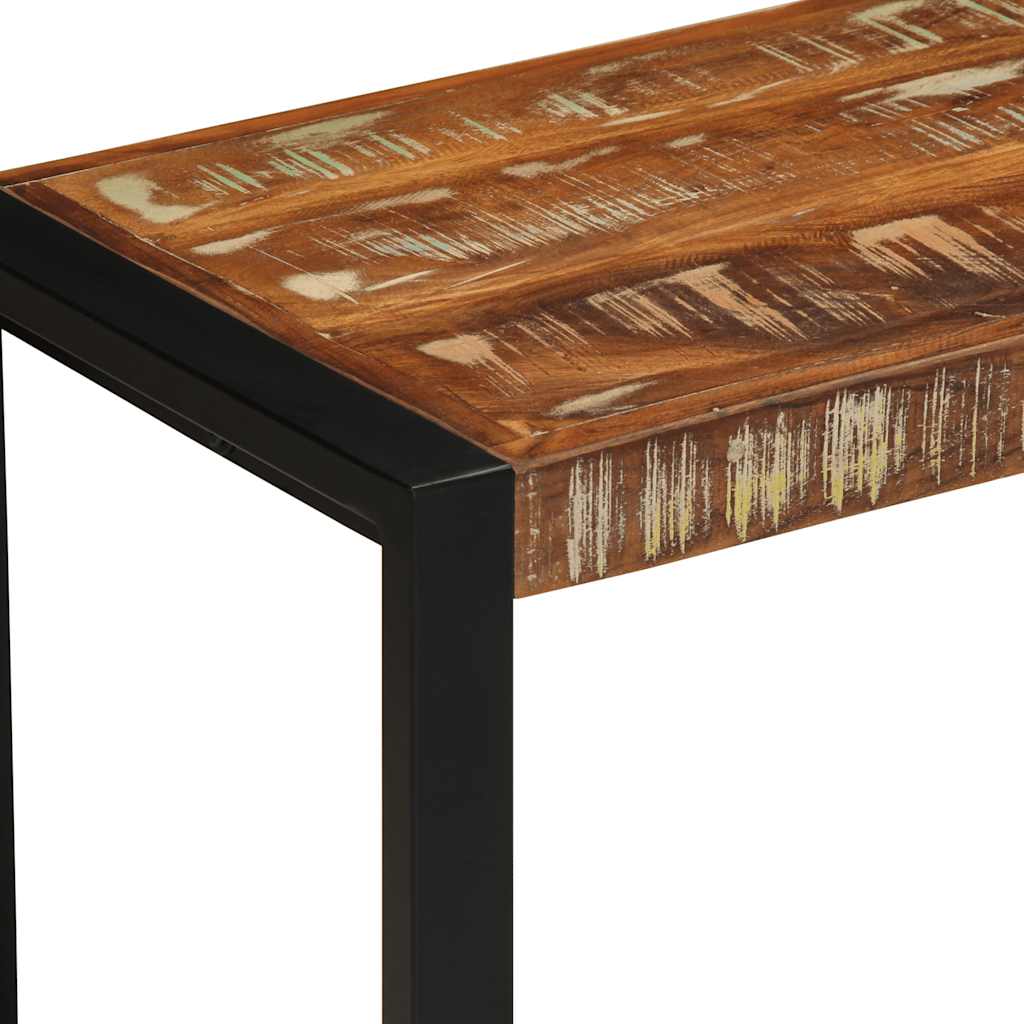 vidaXL Πάγκος Πολύχρωμος 60x35x45 εκ. από Μασίφ Ξύλο Ανακυκλωμένου Ξύλου