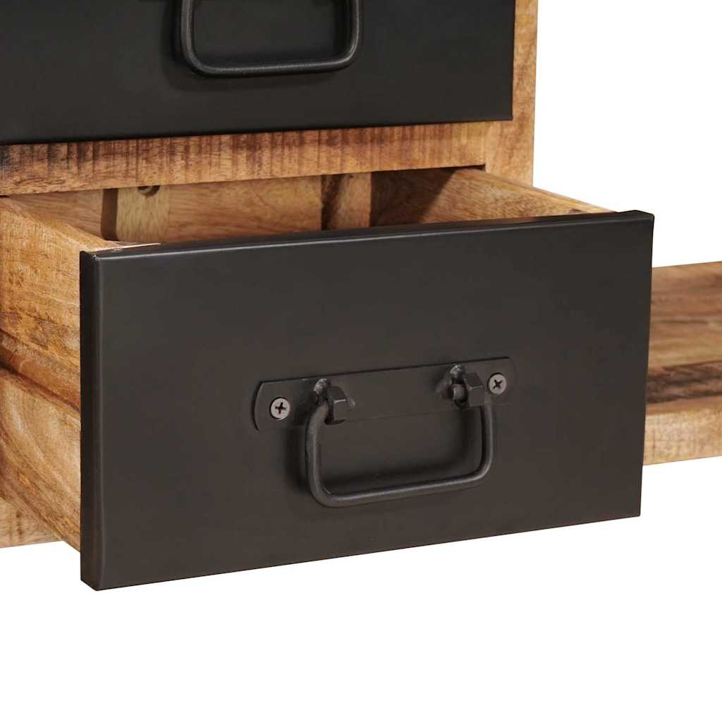 vidaXL Παγκάκι Αποθήκευσης Καφέ 80 x 35 x 40 εκ Μασίφ ξύλο μάνγκο