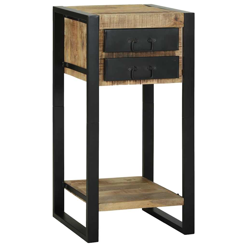 vidaXL End Table Καφέ 40 x 40 x 80 cm Μασίφ ακατέργαστο ξύλο μάνγκο