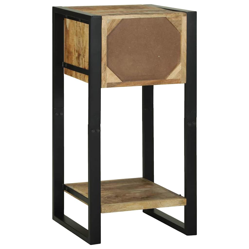 vidaXL End Table Καφέ 40 x 40 x 80 cm Μασίφ ακατέργαστο ξύλο μάνγκο