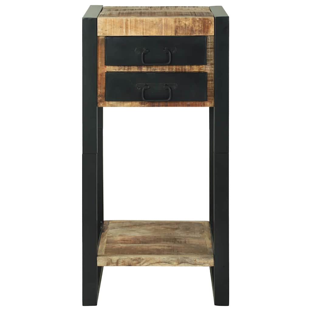 vidaXL End Table Καφέ 40 x 40 x 80 cm Μασίφ ακατέργαστο ξύλο μάνγκο