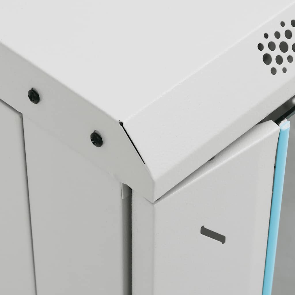 vidaXL Καμπίνα Δικτύου 15U 19" IP20 Γκρι 60x45x86 εκ.