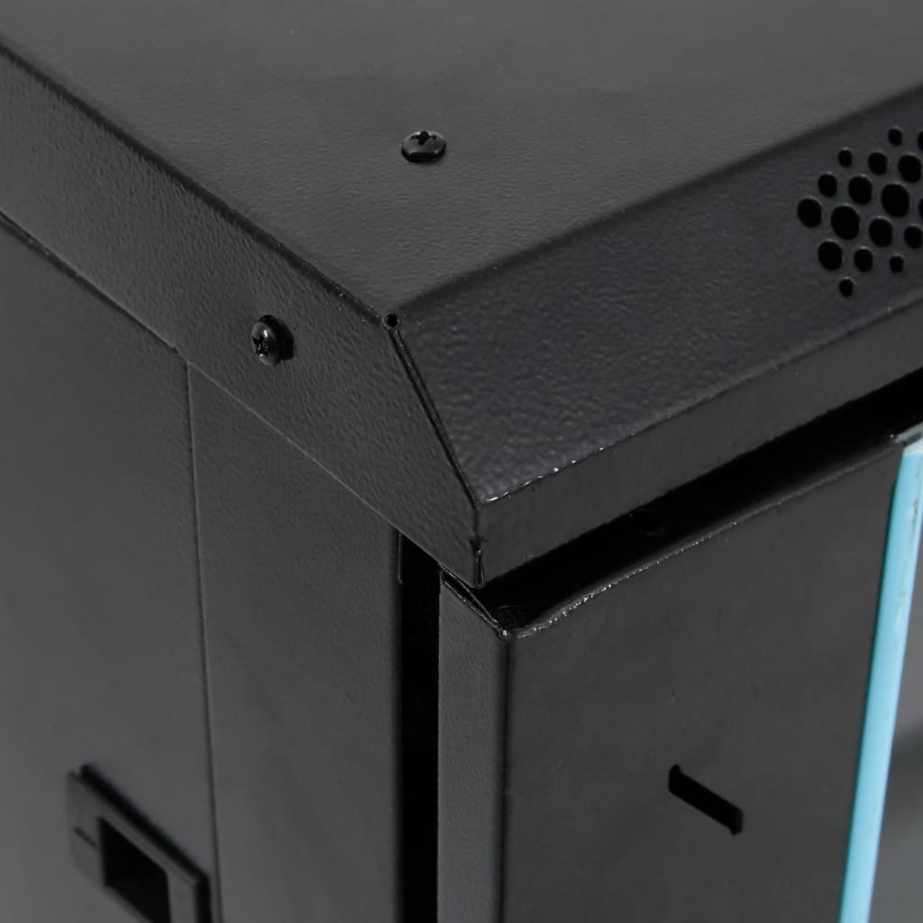 vidaXL Καμπίνα Δικτύου 22U 19" IP20 Μαύρη 60x60x120 εκ.