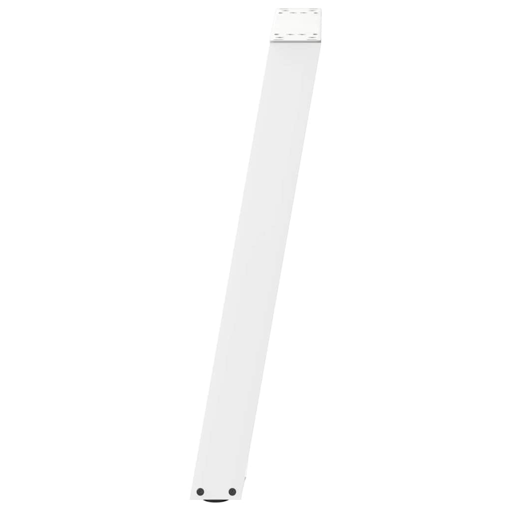 vidaXL Πόδια Κονσόλας σε Σχήμα U 2 τεμ. Λευκά 28x(72-73) εκ. Ατσάλι
