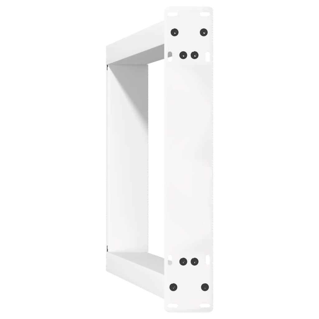 vidaXL Πόδια Κονσόλας σε Σχήμα U 2 τεμ. Λευκά 28x(72-73) εκ. Ατσάλι