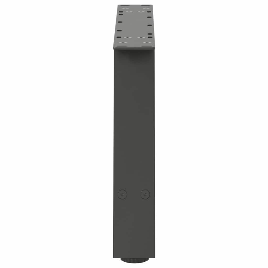 vidaXL Πόδια Τραπεζιού Σαλονιού Σχήματος Α 2 τεμ. Ανθρακί 70x(30-31) εκ. Ατσάλι