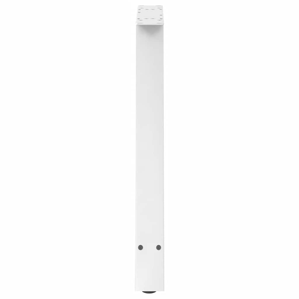 vidaXL Πόδια Τραπεζαρίας σε Σχήμα Α, 2 τεμ. Λευκά 70x(72-73) εκ. Ατσάλι