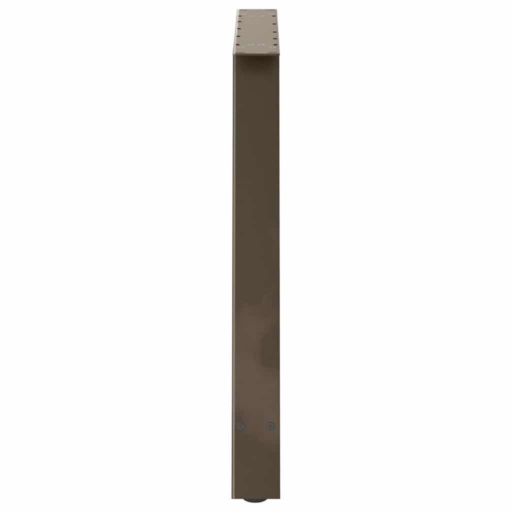 vidaXL Πόδια Τραπεζαρίας Σχήματος Α 2 τεμ. 100x(72-73) εκ. Ατσάλι