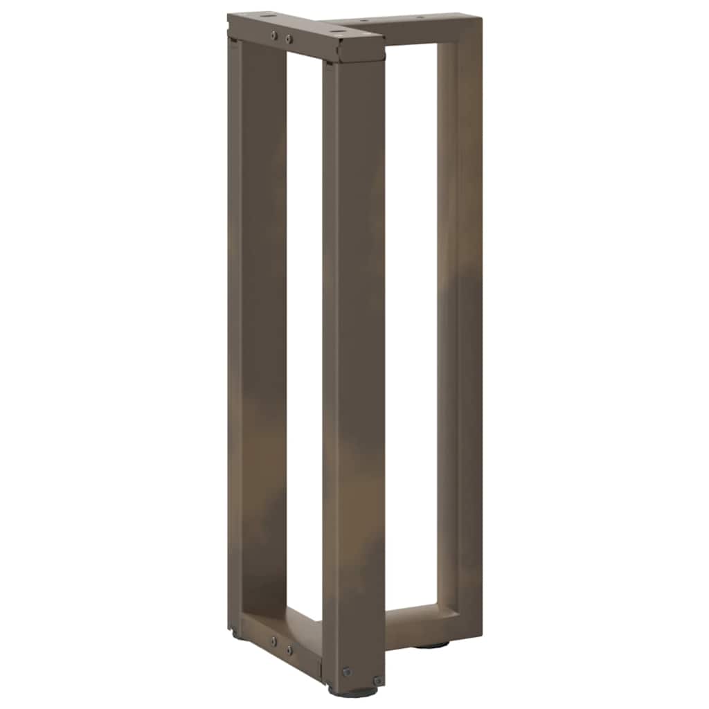 vidaXL Πόδια Κονσόλας σε Σχήμα Τ, 2 τεμ. Μαύρο 25x28x(72-73) εκ. Ατσάλι