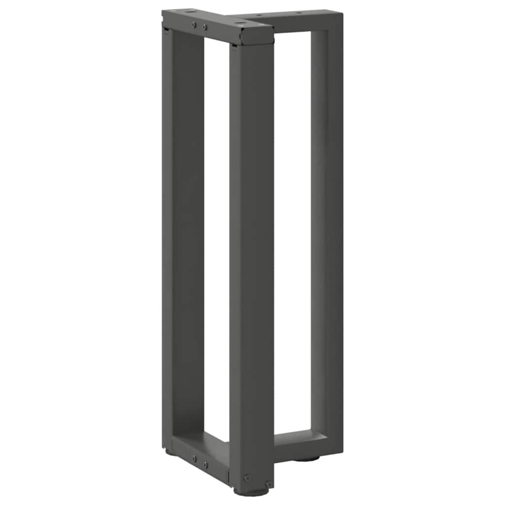 vidaXL Πόδια Κονσόλας σε Σχήμα Τ, 2 τεμ. Ανθρακί 38x25x(72-73) εκ. Ατσάλι