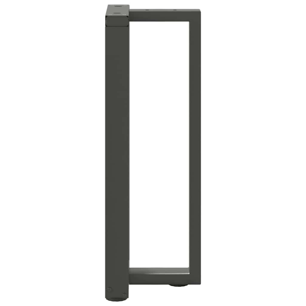 vidaXL Πόδια Κονσόλας σε Σχήμα Τ, 2 τεμ. Ανθρακί 38x25x(72-73) εκ. Ατσάλι