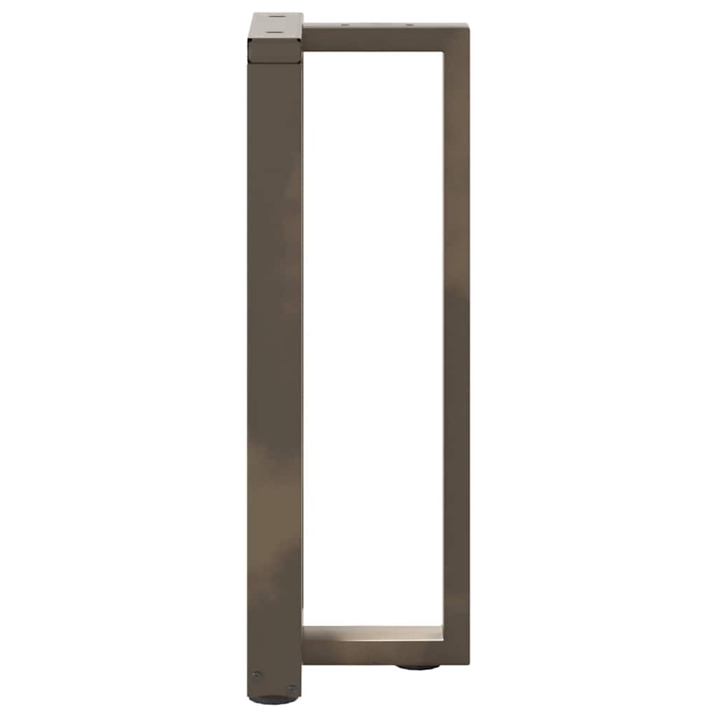 vidaXL Πόδια Κονσόλας σε Σχήμα Τ, 2 τεμ. Μαύρο 38x25x(72-73) εκ. Ατσάλι
