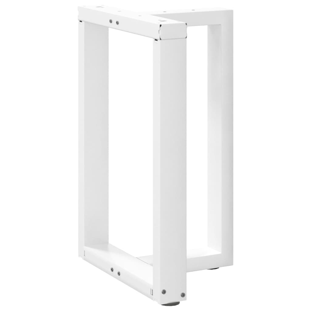 vidaXL Πόδια Τραπεζαρίας σε Σχήμα Τ, 2 τεμ. Λευκά 50x35x(72-73) εκ. Ατσάλι