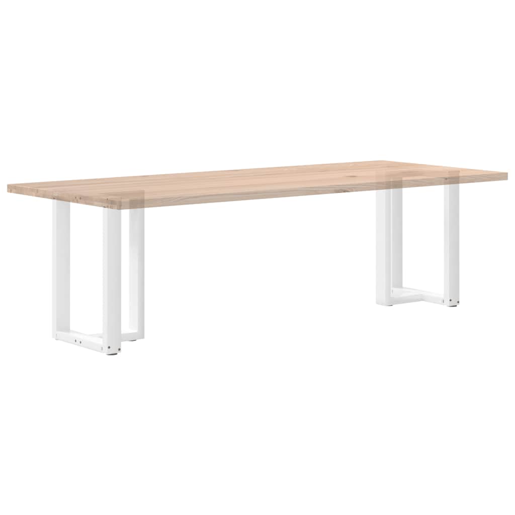 vidaXL Πόδια Τραπεζαρίας σε Σχήμα Τ, 2 τεμ. Λευκά 50x35x(72-73) εκ. Ατσάλι