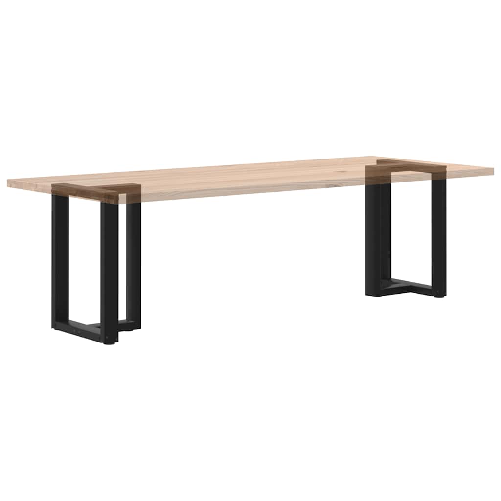 vidaXL Πόδια Τραπεζαρίας σε Σχήμα Τ, 2 τεμ. Μαύρο 60x35x(72-73) εκ. Ατσάλι