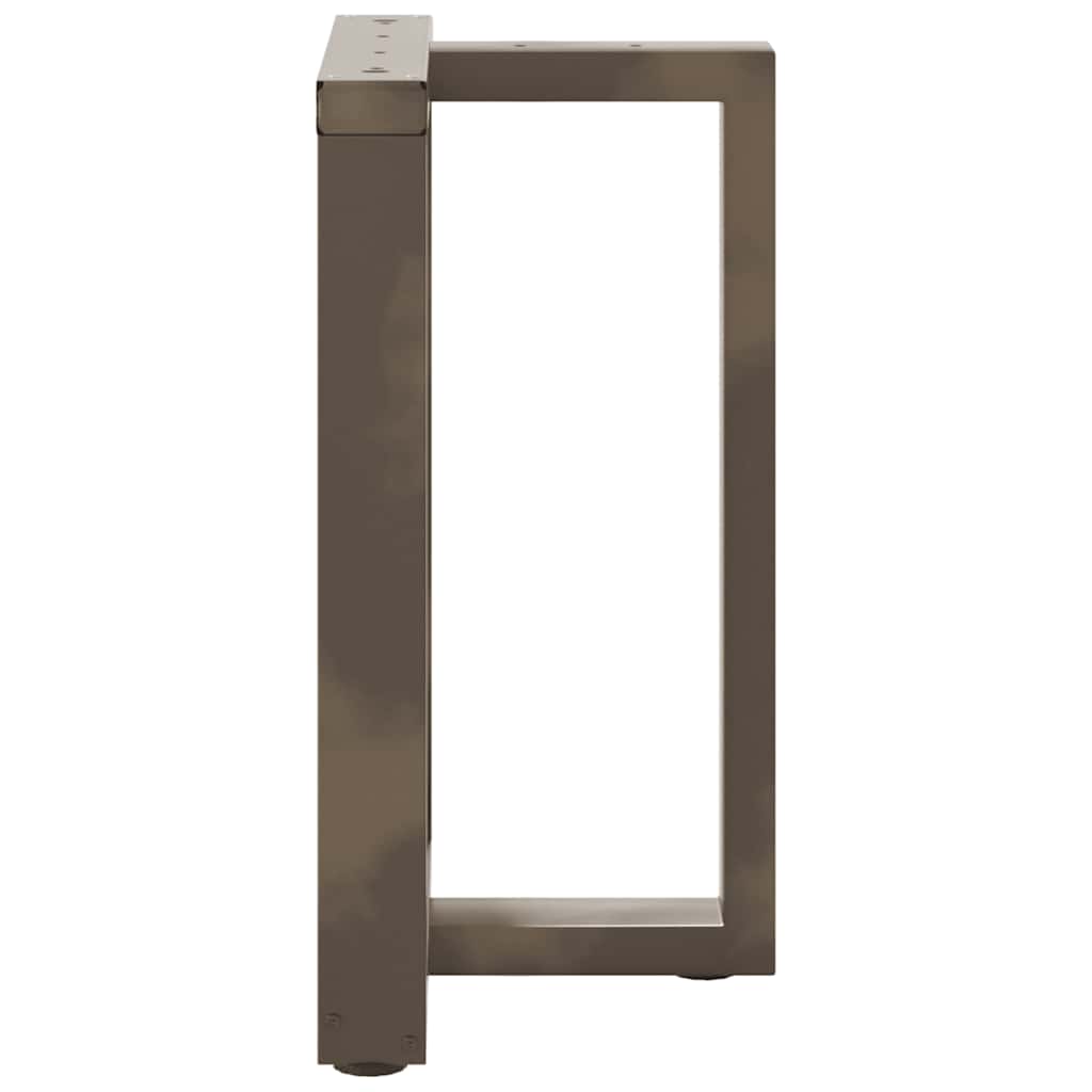 vidaXL Πόδια Τραπεζαρίας σε Σχήμα Τ, 2 τεμ. Μαύρο 60x35x(72-73) εκ. Ατσάλι