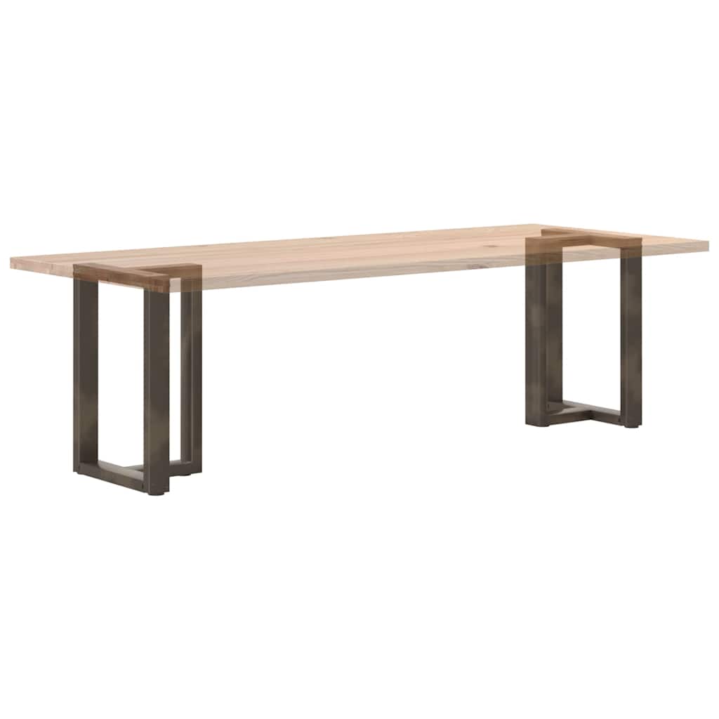 vidaXL Πόδια Τραπεζαρίας σε Σχήμα Τ, 2 τεμ. Μαύρο 60x35x(72-73) εκ. Ατσάλι