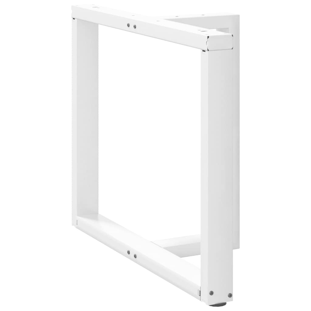vidaXL Πόδια Τραπεζαρίας σε Σχήμα Τ, 2 τεμ. Λευκά 90x35x(72-73) εκ. Ατσάλι