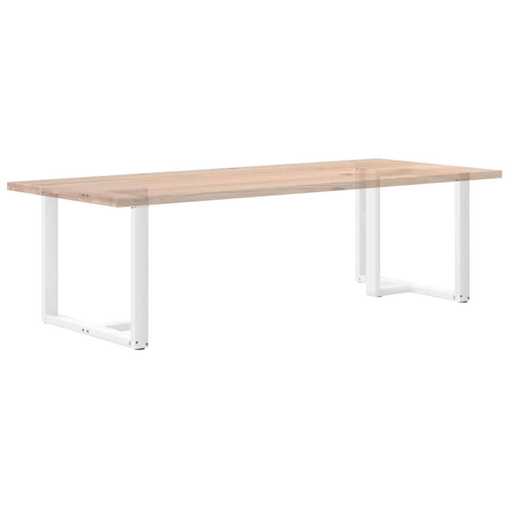vidaXL Πόδια Τραπεζαρίας σε Σχήμα Τ, 2 τεμ. Λευκά 100x35x(72-73) εκ. Ατσάλι