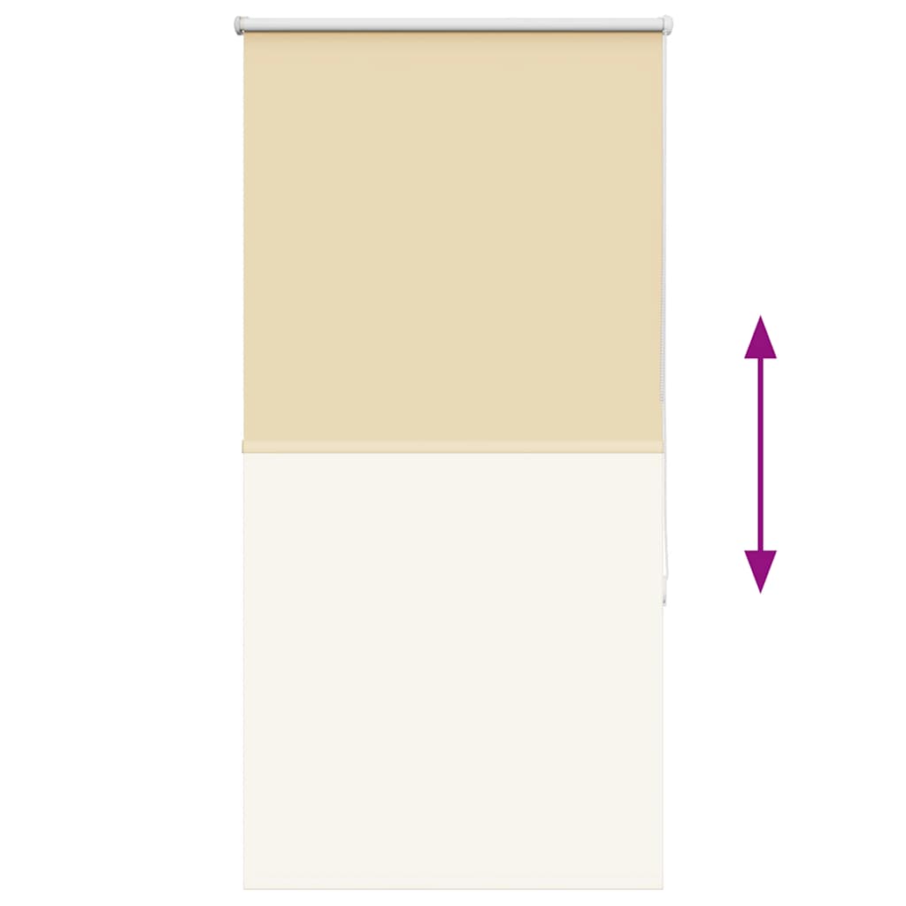 vidaXL Ρολέρ Μπλακάουτ Μπεζ 70x130 cm Πλάτος υφάσματος 65,7 cm