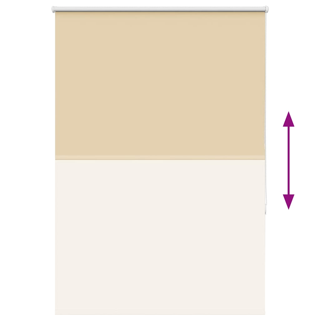 vidaXL Ρολέρ Μπλακάουτ Μπεζ 90x130 cm Πλάτος υφάσματος 85,7 cm