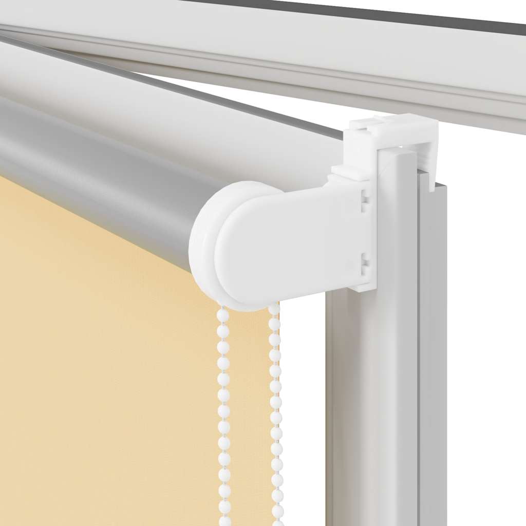 vidaXL Roller Blind Blackout Μπεζ 145x130 cm Πλάτος υφάσματος 141,6cm