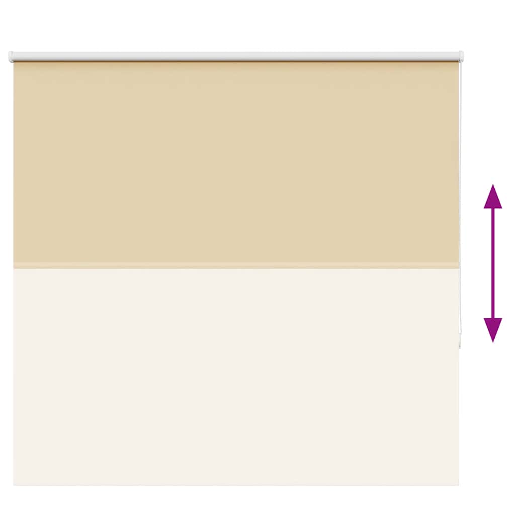 vidaXL Roller Blind Blackout Μπεζ 160x130 cm Πλάτος υφάσματος 156,6cm